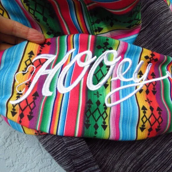 Hooey Womans Medium Pullover Hoodie Aztec Southwest print - Picture 8 of 12